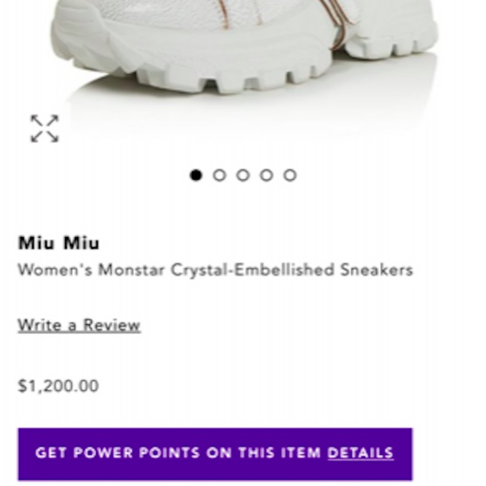 Miu Miu crystal embellished sneakers - Picture 6 of 8